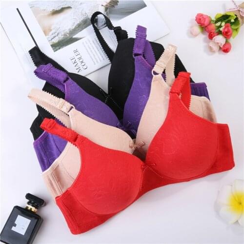Sexy Seamless Bow Wire Free Lingerie Comfortable Push Up Bra Fashion Sexy Women Underwear Brassiere Gather Double Push Up Bras