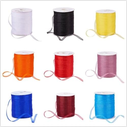1 Roll Organza Ribbon Cords for Chrismas Festive Decoration DIY Arts & Garden,about 1/4"(6mm) wide, 500yards/Roll F80