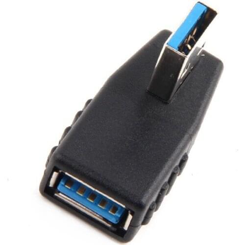 10pcs Left Angle Direction 90 Degree USB 3.0 TYPE A Male to Feamel M/F Adapter Connector Jack