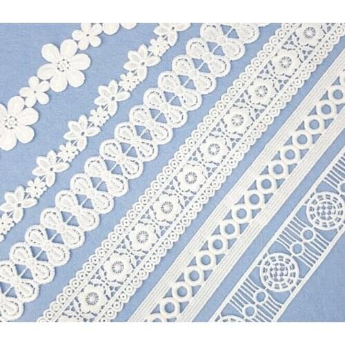 10Yards Embroidery Lace Trim,Curtain Tablecloth Slipcover Bridal DIY Clothing/Accessories