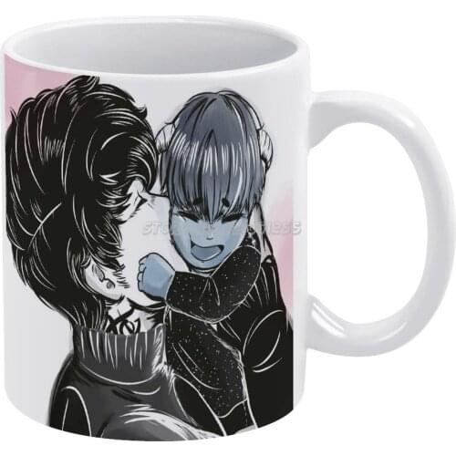 Alec And White Mug New Good Quality Print Mug 11 Oz Coffee Cup Bane Bane Alec Malec Sizzy Magnus Bane Shadowhunters The Mortal