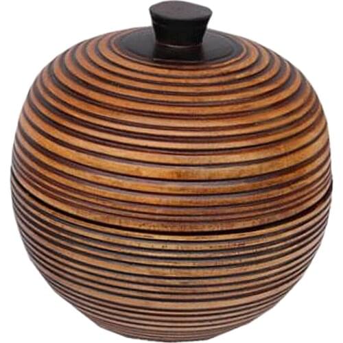 Tea Canister Wooden Tea Box Home Kitchen Jewelry Accs Organizer Pot