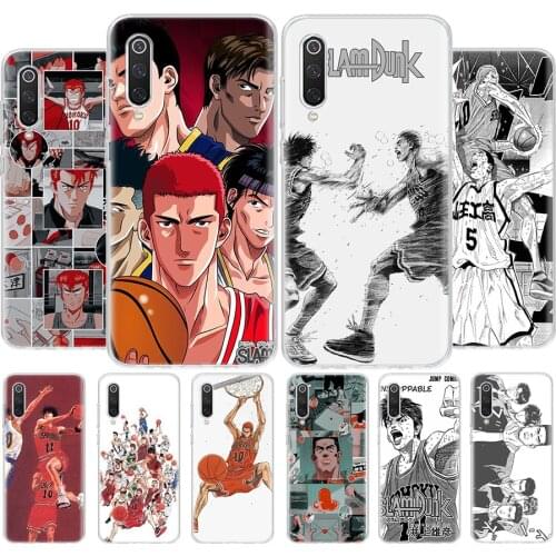 Comic Slam dunk Sakuragi Phone Case For Xiaomi MI 8 9 10 5X 6X A1 A2 A3 CC9E 9T NOTE10 Pro Lite Cover Coque soft Silicone TPU