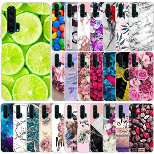 Soft Silicon Case For Huawei Honor 20 Pro YAL-AL10 6.26 inch Case Soft Silicon TPU Phone Back Case For Huawei Honor 20 Pro Cover