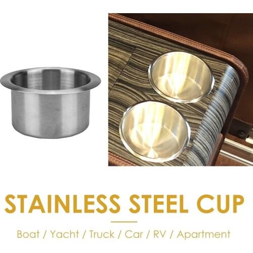 Stainless Steel Cup Drink Holder for Car Auto Marine Boat Yacht Truck RV Camper Thermal Heater Cups Boiling Water Accessories