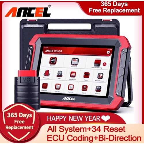 Ancel DS600 OBD2 Scanner Automotive Car Diagnostic Scanner Full System A/F Reset TPMS OBD2 Scanner Professional Diagnostic Tools