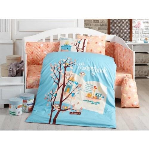 Dream Clock Baby Duvet cover set Blue