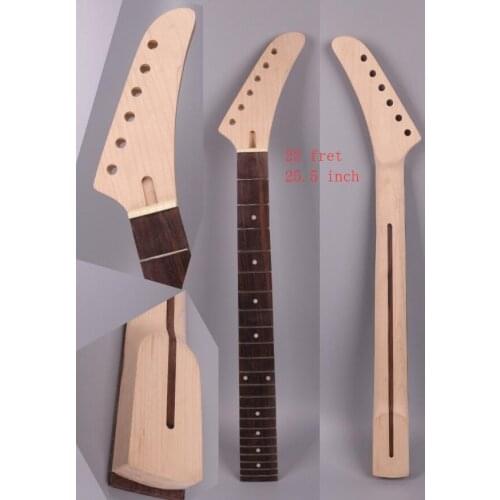 Electric guitar neck replacement 22 Fret 25.5" Truss Rod Fretboard Maple