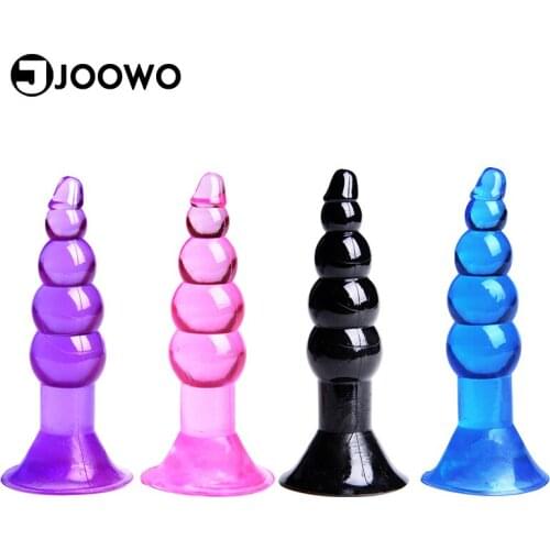 Fetish Adult Games Cheap And High Quality Crystal Jellies Beads Butt Anal Dildo Plug Sex Toys For Couples G-spot Stimulate