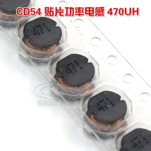 Chip Inductor CD54 470UH Silk Screen 471 Wire Wound Power Inductor Size 5.8*5.0*4.5
