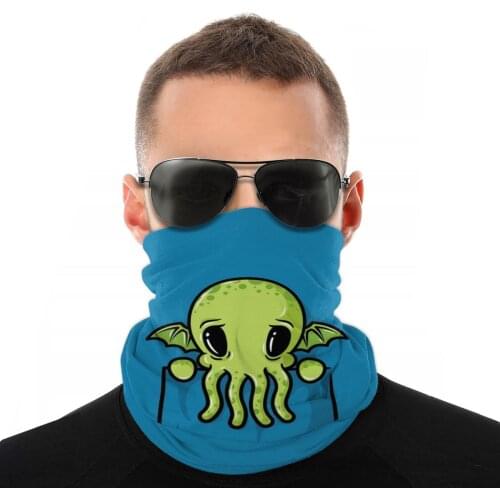 Pocket Cthulhu Magic Scarf Neck Face Mask Unisex Fashion Neck Warmer Seamless Bandanas Dustproof Headband Biking Hiking