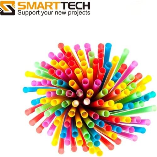 China factory mold manufacture cheap custom plastic color straw for glass decoration
