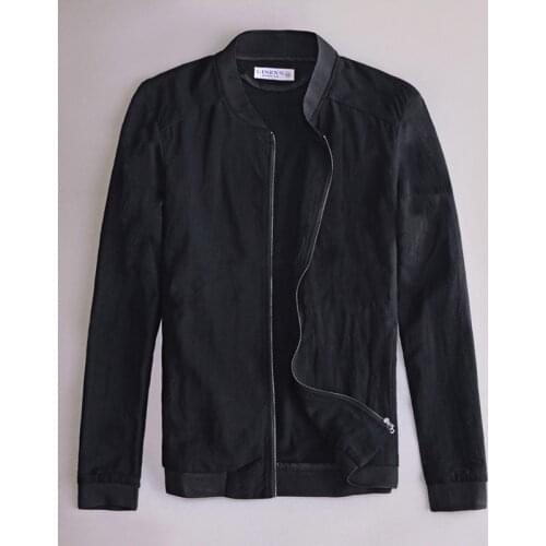 Muslims style White Jacket Men Linen and Cotton Jacket Mens Spring Stand Collar Long Sleeve Casual Men Jackets Jaqueta Chaqueta