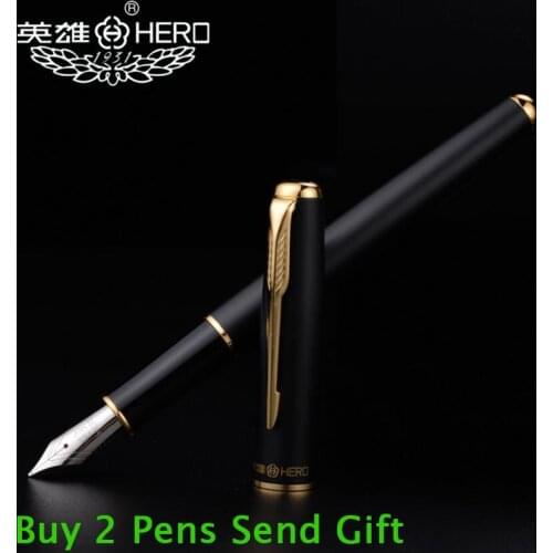 Hot Selling Hero 5020 Brand Metal Ink Fountain Pen Office Business Writing Pen School Student Writing Pen Buy 2 Pens Send Gift