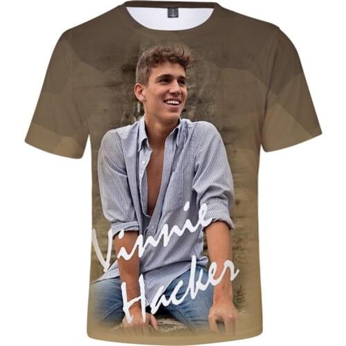 Fashion Design Vinnie Hacker 3D T-shirt Summer Holiday Preppy Style Men/Women Street 3D T-shirt lovely Retro innovation clothes