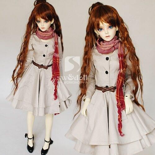 Free Shipping 1/3 Bjd doll clothes over coat sd doll accessories