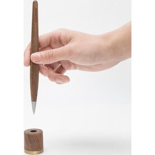 BelaDESIGN Original Design Black Walnut Luxury Eternal Pen Creative Signature Pen,no Need Ink,forever Pen
