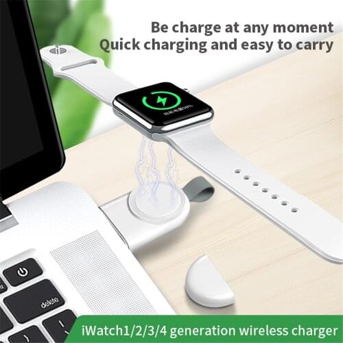 Portable Wireless Charger for IWatch 5 4 Charging Dock Station USB Charger Cable for Apple Watch Series 5 4 3 2 1