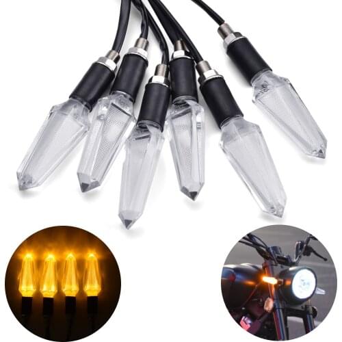 Motorcycle Transparent Turn Signals Lightings Flasher For KAWASAKI Z1000 Z900 Z800 Z750 Z650 Z300 Z400 Yamaha mt 09 mt 07 mt07