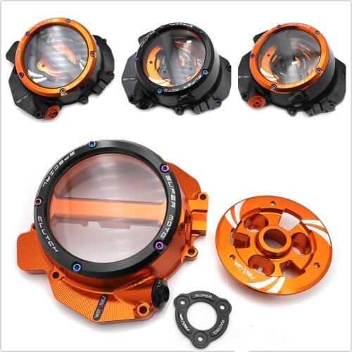 Orange Black Racing Clear Clutch Cover For KTM 790 Adventure ADV 2019 2020 2021 Aftermarket Free Shipping Motorcycle Parts 19-21