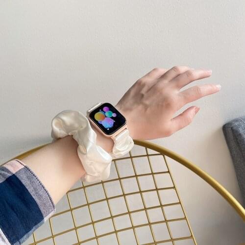 Benefits Floral Scrunchie Bracelet For oppo Watch Band 41mm 46mm strap