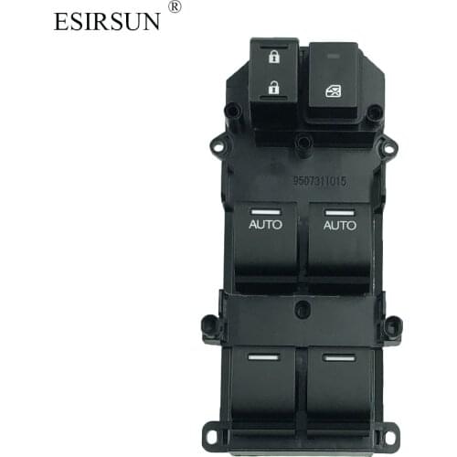 ESIRSUN Window Power Master Glass Lifter Left Hand Control Switch Fit For Honda Accord 2008 2009 2010 2011 2012 ,35750-TA0-A22