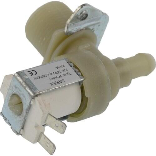 Universal Washing Machine Solenoid Inlet Valve Single 90° 12mm