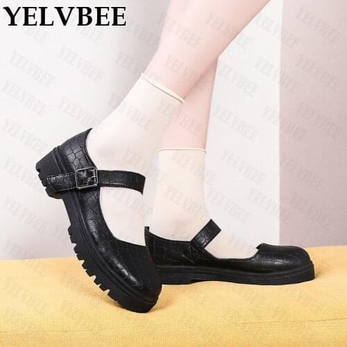 Женские туфли Мэри Джейн YELVBEE China At AliExpress