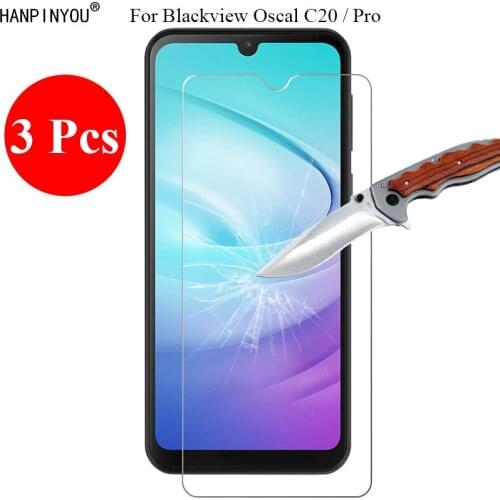 3 Pcs/Lot For Blackview Oscal C20 6.088" 9H 2.5D Tempered Glass Screen Protector Protective Film + Clean Tools