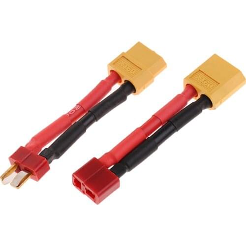 1Pair XT60 to Deans Connector T Plug Adapter Male/Female RC Car Boat Battery
