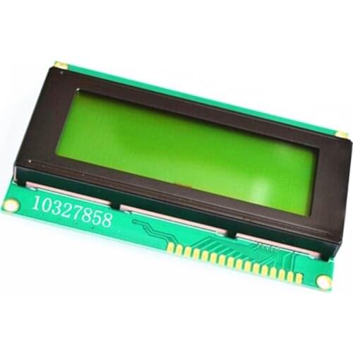 100% NEW 1pcs 2004LCD 2004A LCD Module 5V Yellow Green Screen 20X4 LCD