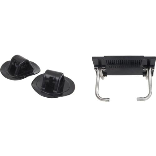 2 Pcs Canoe Kayak Engine Mount Motor Stand Holder Kit & 1x Motor Mount Rack Bracket for Inflatable Air Boat Kayak