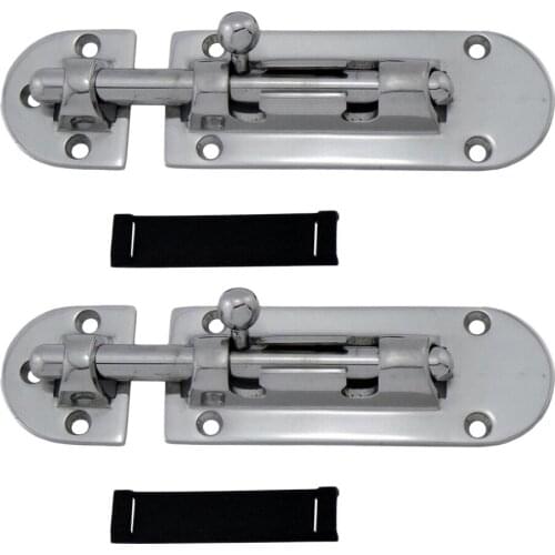 2 Pieces Stainless Steel Boat Locker Latch Door Lock Heavy Duty Barrel Bolt