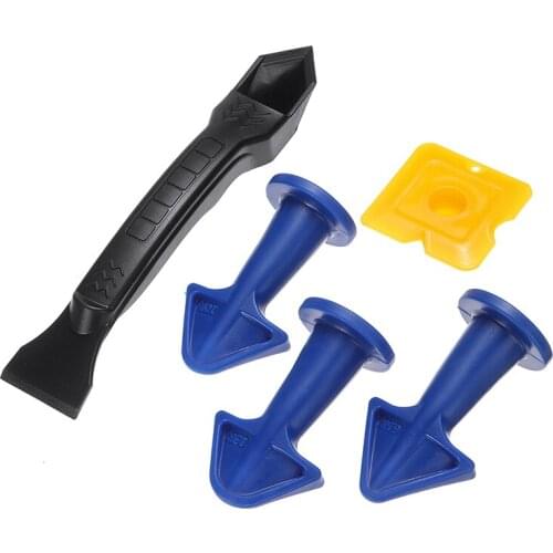 5Pcs/set Handmade Tools Scraper Silicone Caulking Finisher Nozzle Plugs Caulk Spatulas Floor Cleaner Tile Cleaner Surface Glue