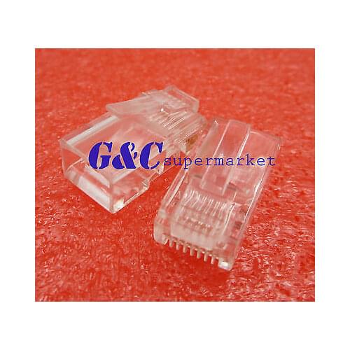 50PCS Practical Internet Gold Plated Cable Modular Plug Adapter RJ45 8P8C CAT5E diy electronics
