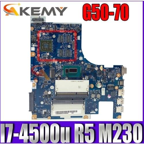 Akemy For Lenovo G50-70 W8P Laptop motherboard 5B20G36652 I7-4500u R5 M230 2GB ACLU1 ACLU2 NM-A271 REV: 1.0