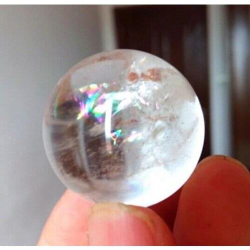 Free shipping A Top Quality Herkimer Diamond Crystal ballrainbow