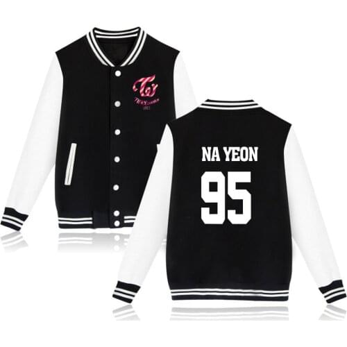 KPOP TWICE baseball Jacket bomber Jacket casaco feminino men women Sweatshirt Hoodies Autumn Winter Fashion Jackets Clothes