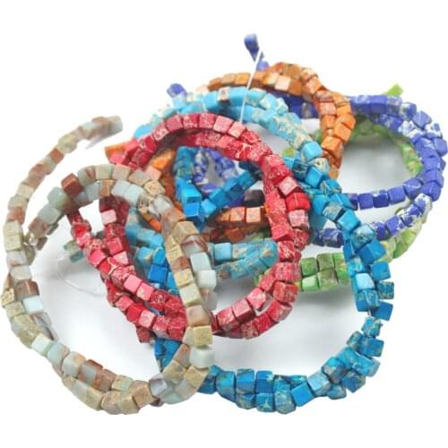 4*13mm Natural Stone Beads Agates cylinder Shape Emperor stone Loose Spacer Beads for Jewelry Making DIY Bracelet Necklac