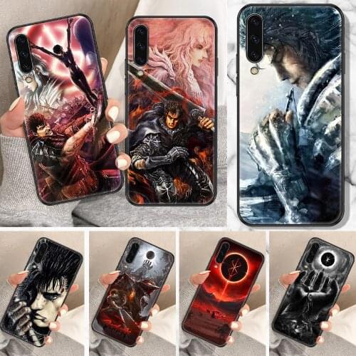 Berserk Guts Anime Phone Case For Samsung Galaxy A 10 12 20E 21S 30 32 40 50 51 52 70 71 72 5 6 7 2016 2018 black fashion back