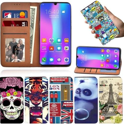 Flip Phone Case for Huawei Honor 8A/ 8A Pro/8S/9X/9X Pro/10 Lite/20 Lite/20 Full Coverage Anti-Drop Leather Phone Case