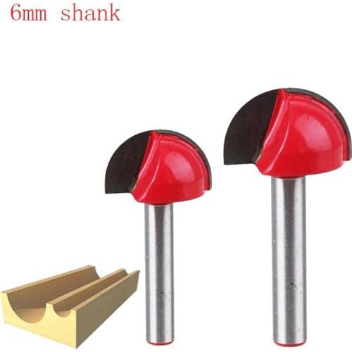 6mm*16mm,1pcs,Free shipping CNC Engraving Woodworking Milling Cutter,Tungsten Solid carbide End Mill,Round Bottom Router Bit