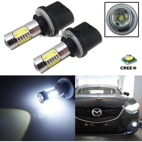 Lampada Led COB H27 880-11 Watts-12v 6000k Base Reta Fog Neblina 12V-24V Efeito Branca