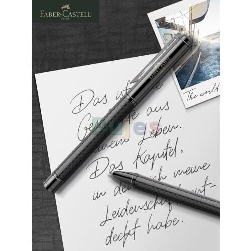 Faber-Castell Metal Gel Pen,Hexo Series Ball-point Pen, 0.7mm,Black Silver Rose Gold Color Writing High Quality Pen