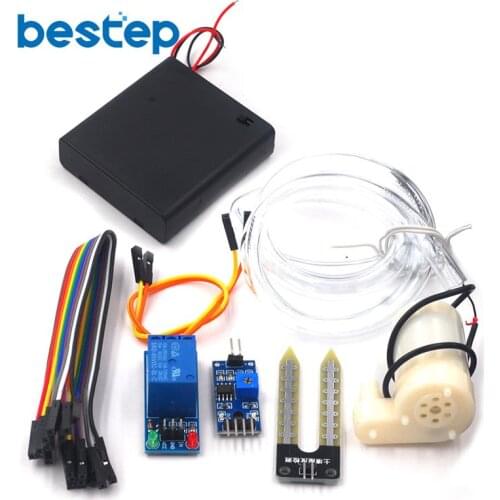 Automatic Irrigation Module DIY Set for Soil Moisture Detection and Automatic Water Pumping