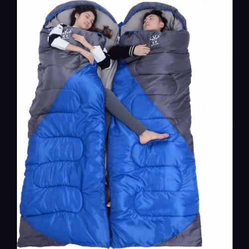 Outdoor Camping Sleeping Bag Cotton Summer Waterproof Hiking Spliced Cotton Bag Adult Sleeping Bag