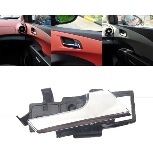 Right Interior Door Handle Electroplating Inner Door Handle OE：96462710 GM1353174 for Chevrolet-Aveo 2007-2011/Aveo5 2009-2011