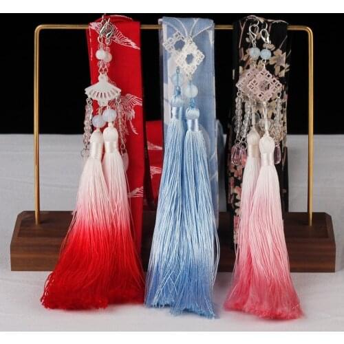Hair and antique dovetail hanfu headdress than ancient fairy tassel pendant Hair rope tied Hair rope performance accessories Hai
