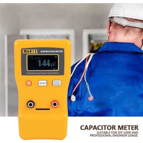 1 pcs auto-ranging capacitance meter M6013 LCD High Capacitance Meter Professional Measuring Component Tester