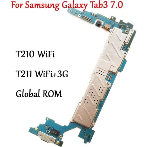 Tested Full Work Unlock Motherboard For Samsung Galaxy Tab 3 7.0 T210 T211 T215 Logic Circuit Electronic Panel Original Phone